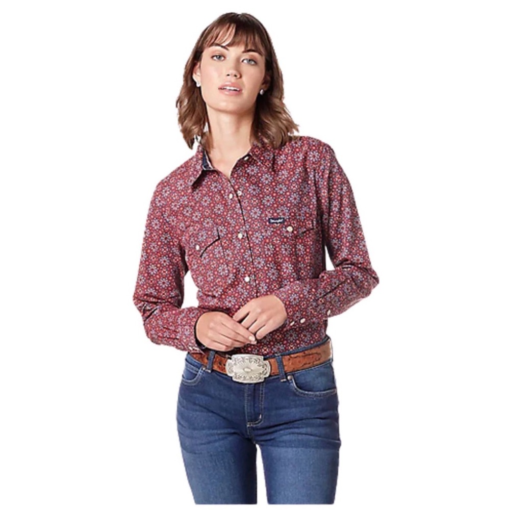 Wrangler Retro Pearl Snap Top XL